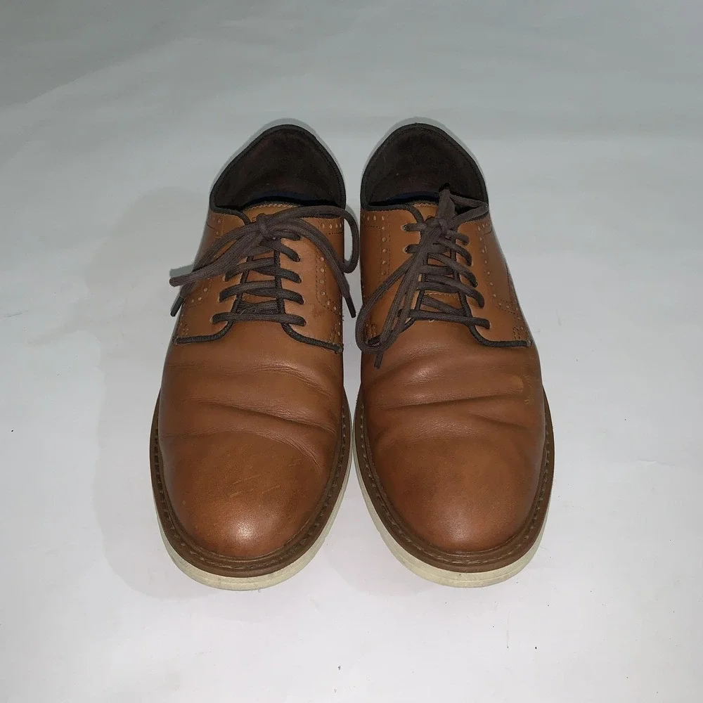 Cole Haan Grand360 Shoes Mens Size 8 Brown Leather Lace Up Oxfords C34125